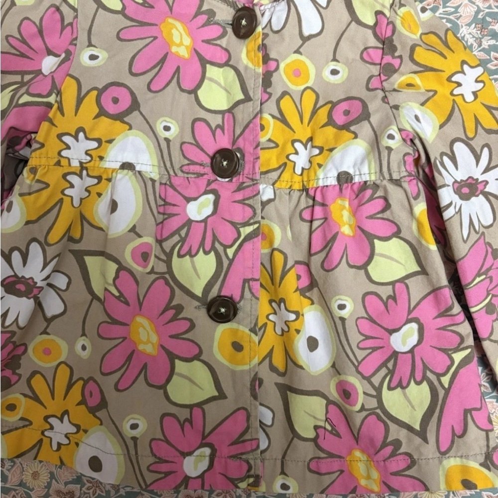 Floral Kids Hooded Cape - Picture 2 of 7